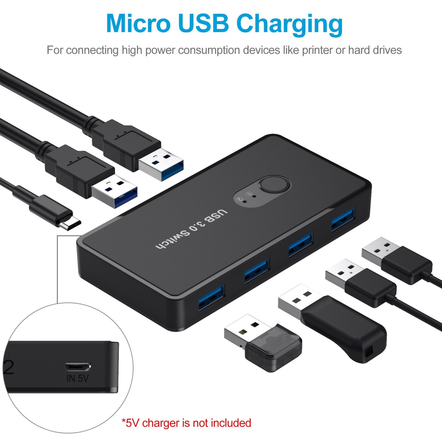 USB 3.0 4-port USB Extender