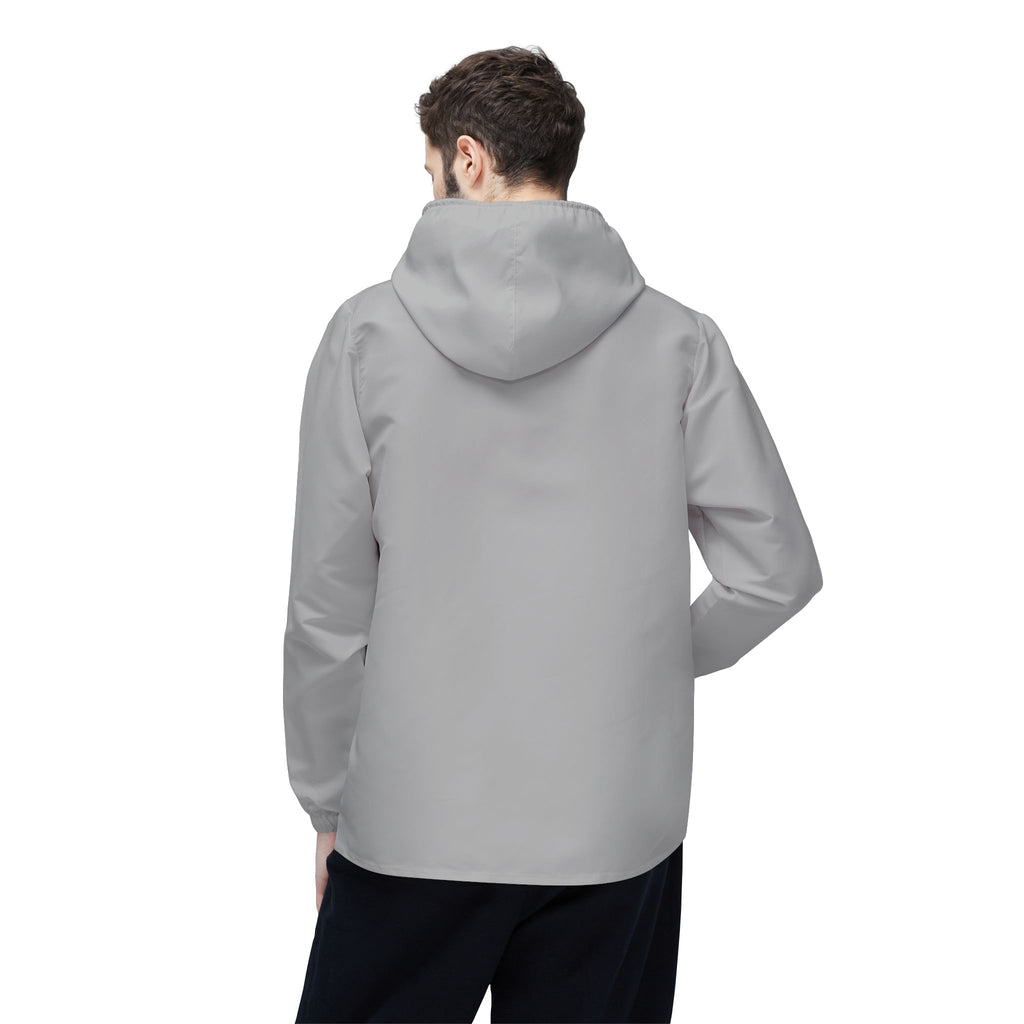 Athletic Windbreaker Jacket with Hood