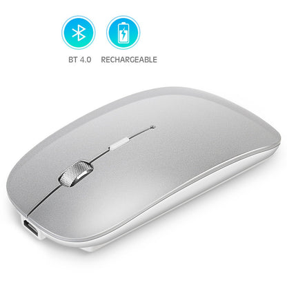 Rechargeable metal roller wireless Bluetooth mouse dual-mode mobile phone tablet wireless mouse