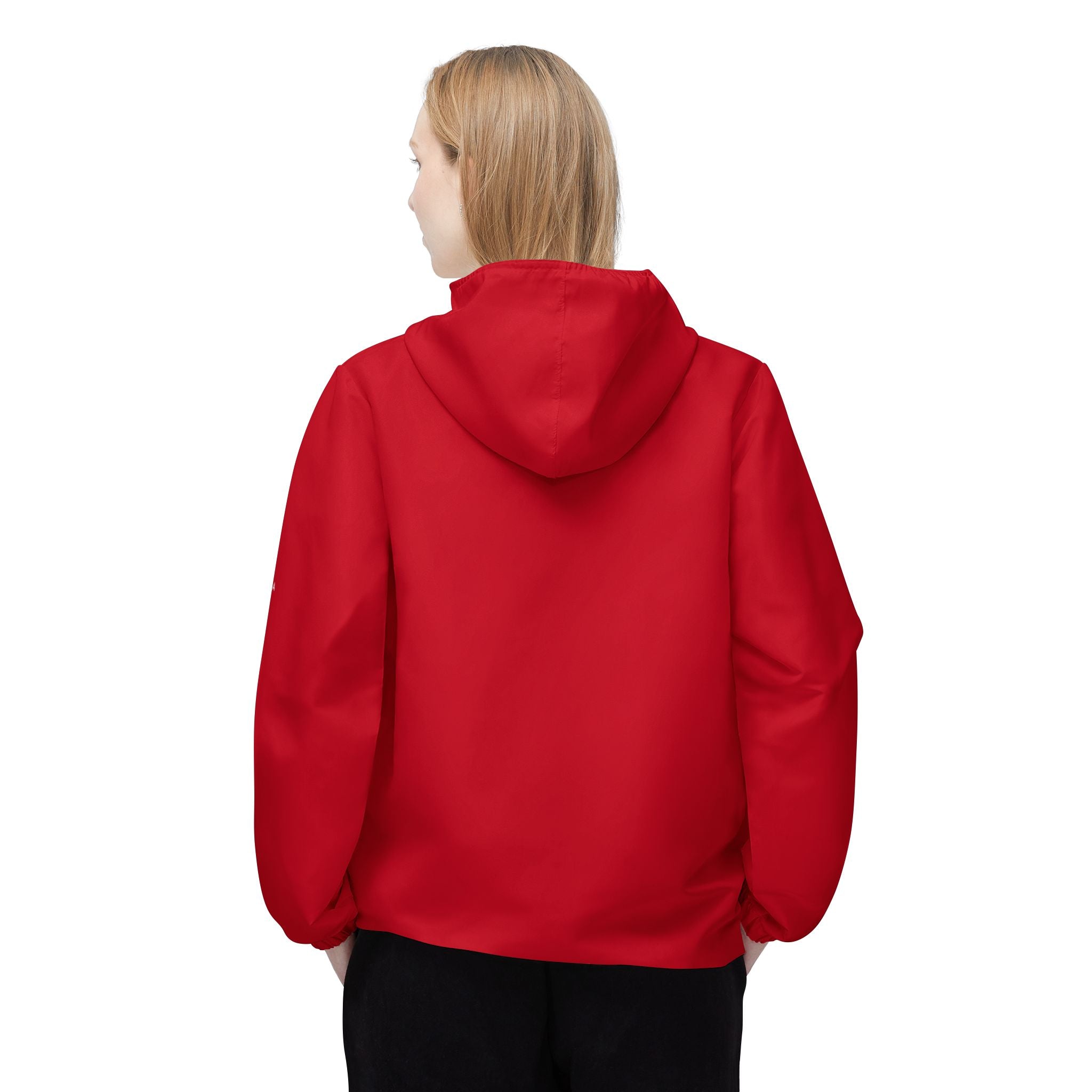 Athletic Windbreaker Jacket with Hood