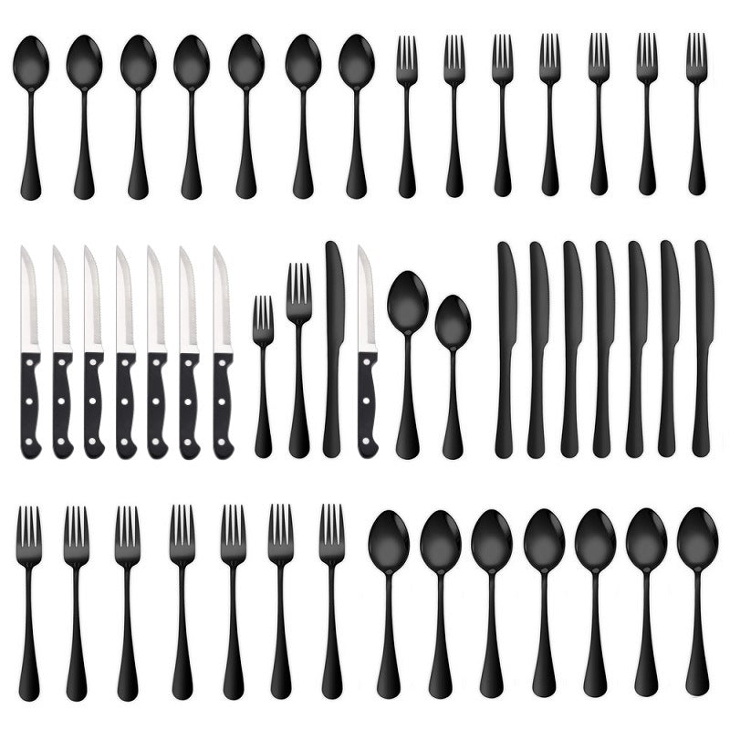 Stainless Steel 48 Piece Western Steak Cutlery Set