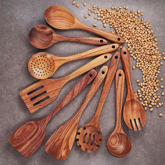 Teak Wood Kitchen Utensil Set