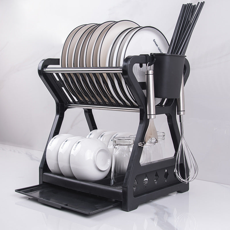 Double Layered Dish Rack