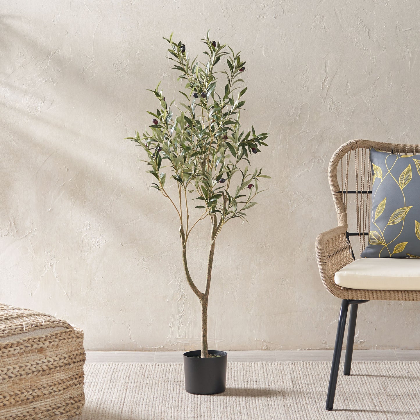 47 Inch Artificial Olive Tree