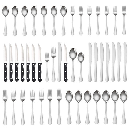 Stainless Steel 48 Piece Western Steak Cutlery Set