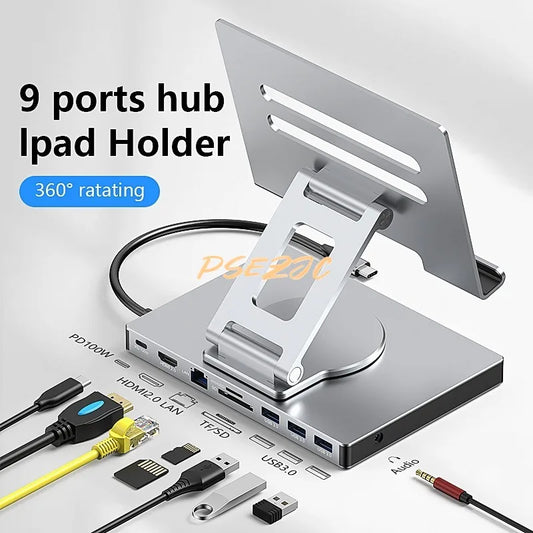 4K/60Hz Gigabit Ethernet Port USB 3.0 Splitter Hub Converter