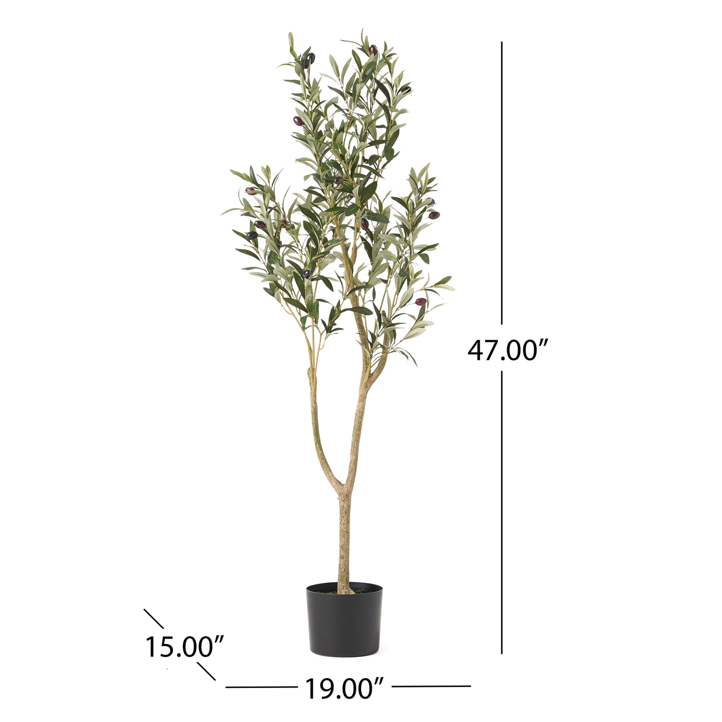 47 Inch Artificial Olive Tree