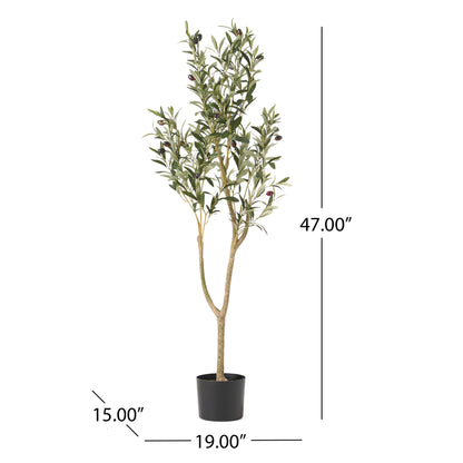 47 Inch Artificial Olive Tree