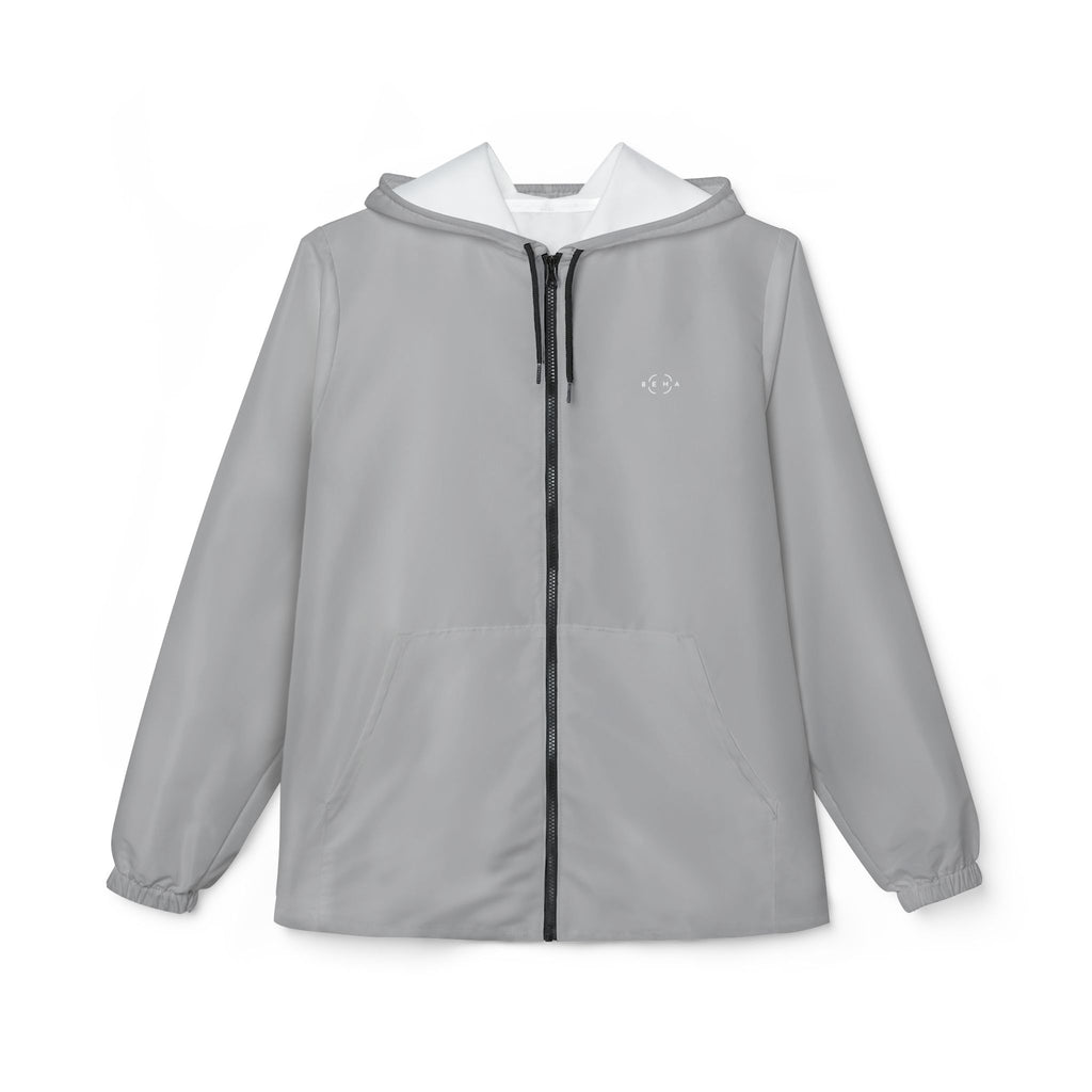 Athletic Windbreaker Jacket with Hood