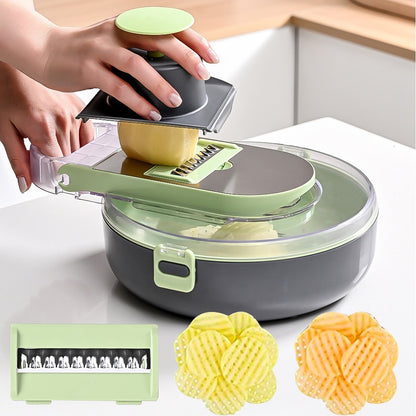 Vegetable Chopper & Slicer - Veggie Dicer Cutter for Onion Tomato Potato Food Chopper with Draining