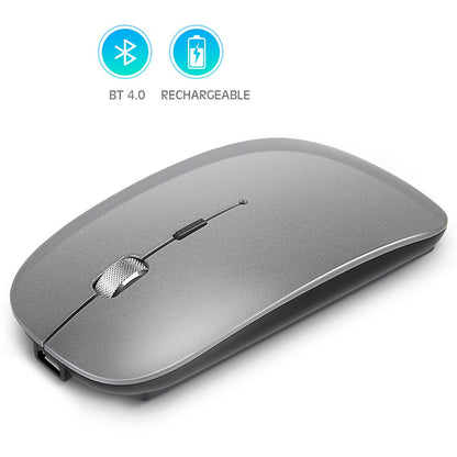 Rechargeable metal roller wireless Bluetooth mouse dual-mode mobile phone tablet wireless mouse