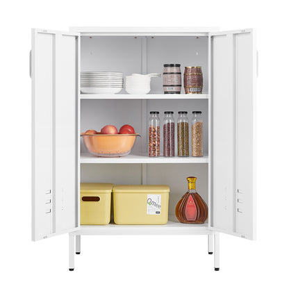 Steel White Storage Cabinet