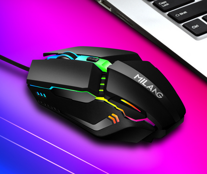 Wired Illuminated Gaming Computer Mouse