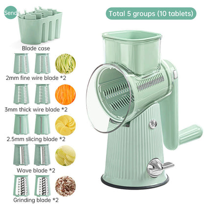 Kitchen Multifunction Grater Slicer Hand Roller Stormvegetable Cutter for Household