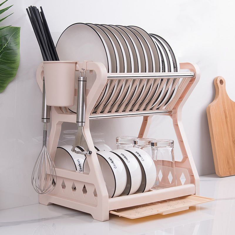 Double Layered Dish Rack