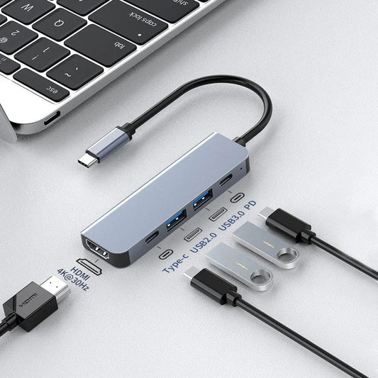 5-in-1 Type-C to HDMI Adapter